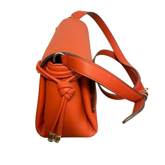 Michael Kors Burnet Orange Magnetic Flap Crossbody Bag - Picture 4 of 6